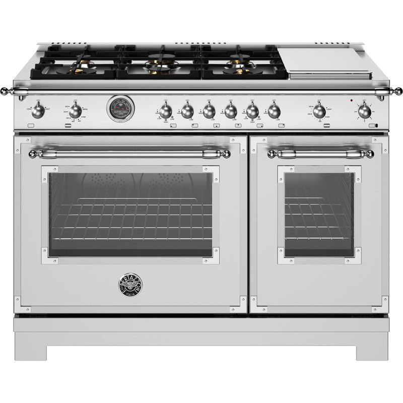 Bertazzoni 48-inch Freestanding Gas Range HER486BTFGMXT IMAGE 1