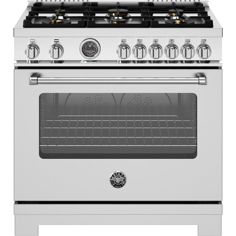 Bertazzoni 36-inch Freestanding Gas Range MAS366BCFGMXT IMAGE 1