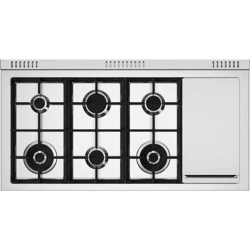 Bertazzoni 48-inch Freestanding Dual Fuel Range with Griddle MAS486GDFMXV IMAGE 3