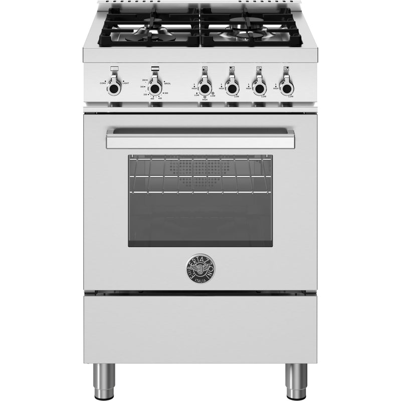 Bertazzoni 24-inch Freestanding Gas Range PRO244GASXV IMAGE 1