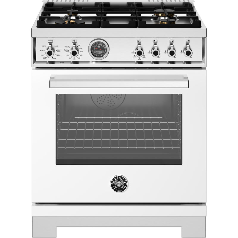 Bertazzoni 30-inch Freestanding Dual Fuel Range PRO304BFEPBIT IMAGE 1