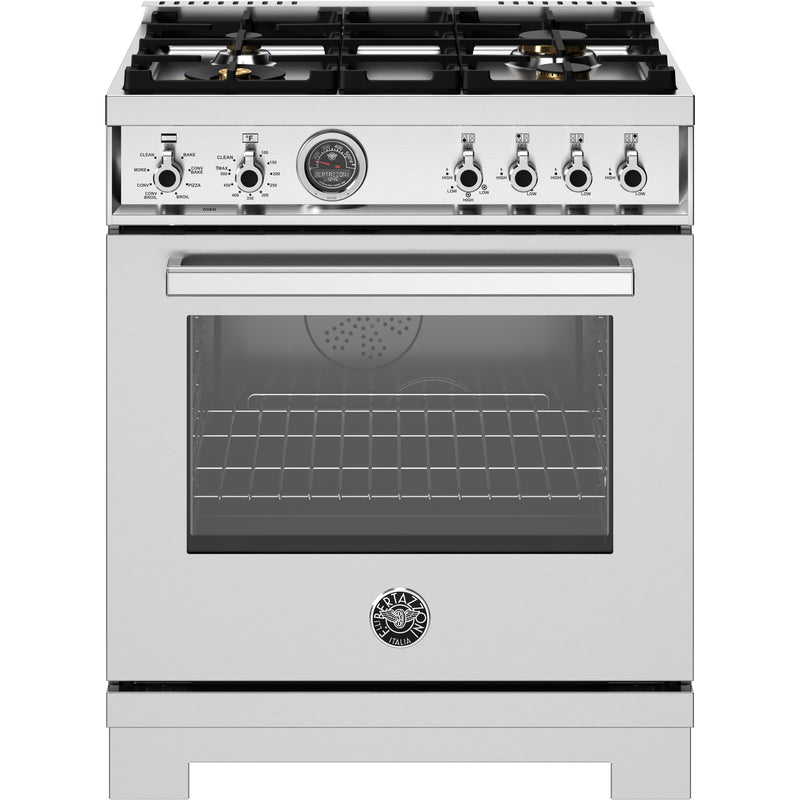 Bertazzoni 30-inch Freestanding Dual Fuel Range PRO304BFEPXT IMAGE 1