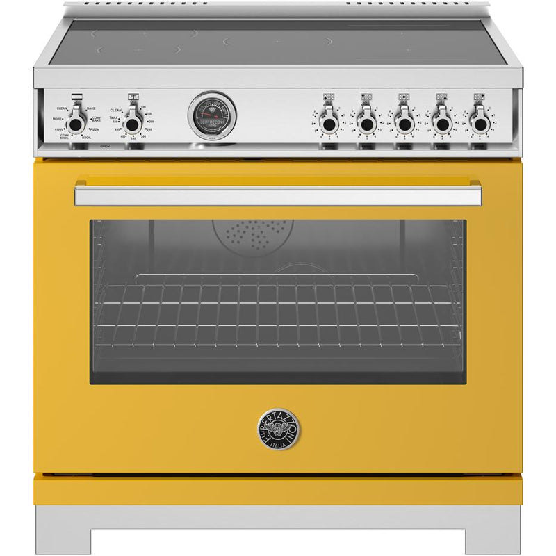 Bertazzoni 36-inch Freestanding Induction Range PRO365ICFEPGIT IMAGE 1