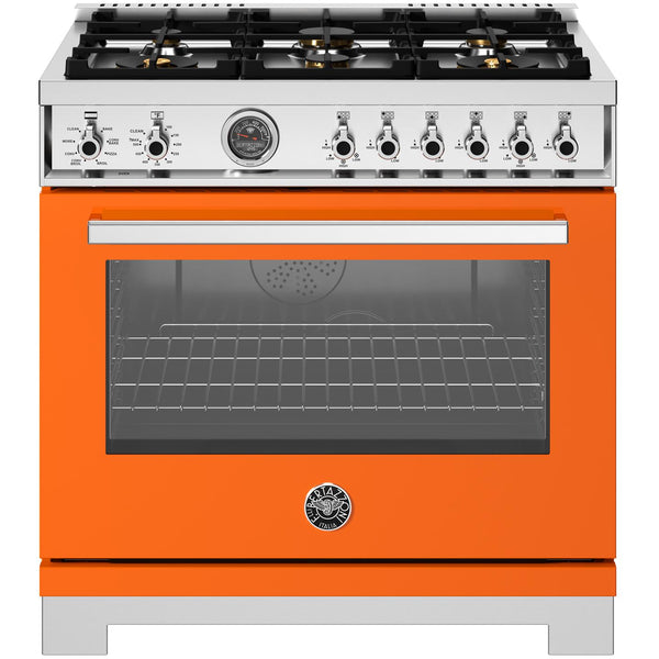 Bertazzoni 36-inch Freestanding Dual-Fuel Range PRO366BCFEPART IMAGE 1