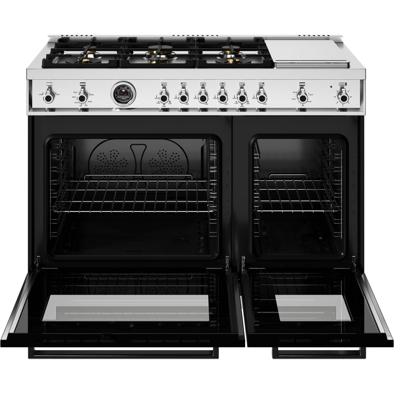 Bertazzoni 48-inch Freestanding Gas Range PRO486BTFGMNET IMAGE 2