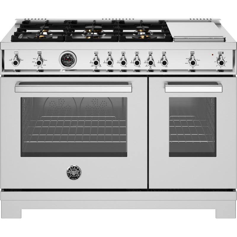 Bertazzoni 48-inch Freestanding Gas Range PRO486BTFGMXT IMAGE 1