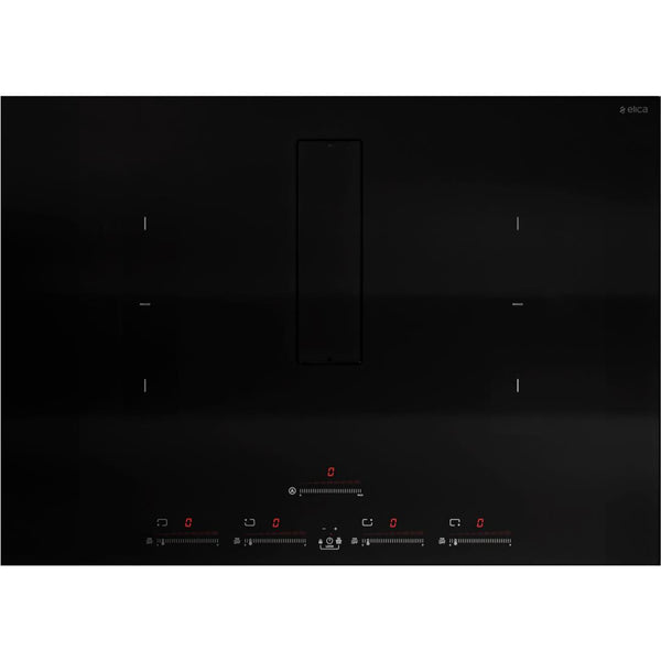 Elica 30-inch Built-in Induction Cooktop with 2 in 1 Downdraft ENF430BL IMAGE 1