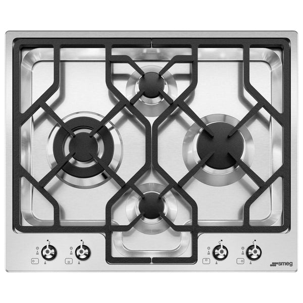 Smeg 24-inch Classic 4-Burner Gas Cooktop PGFU24X IMAGE 1