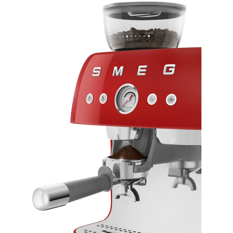 Smeg Retro-Style Manual Espresso Coffee Machine EGF03RDUS IMAGE 6