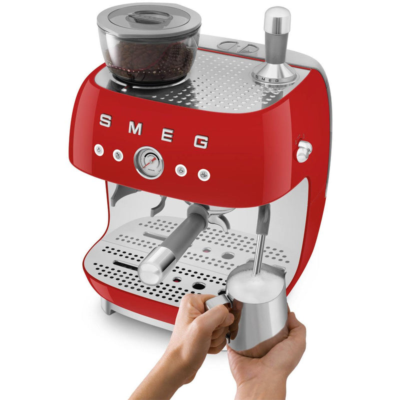 Smeg Retro-Style Manual Espresso Coffee Machine EGF03RDUS IMAGE 7