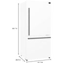Forno 31-inch 17.2 cu.ft Freestanding Bottom Freezer Refrigerator FFFFD1785-31WHT IMAGE 9