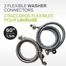 Comerco 2 Flexible Washer Connectors – 60" / 1.5 m 3299.10601 IMAGE 1