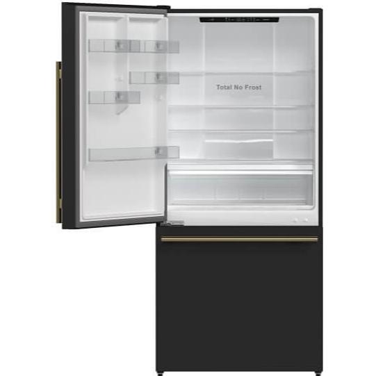 Forno 31-inch, 17.2 cu. ft. Counter-Depth Bottom Freezer Refrigerator with Interior Ice Maker FFFFD1786-31BLK IMAGE 4