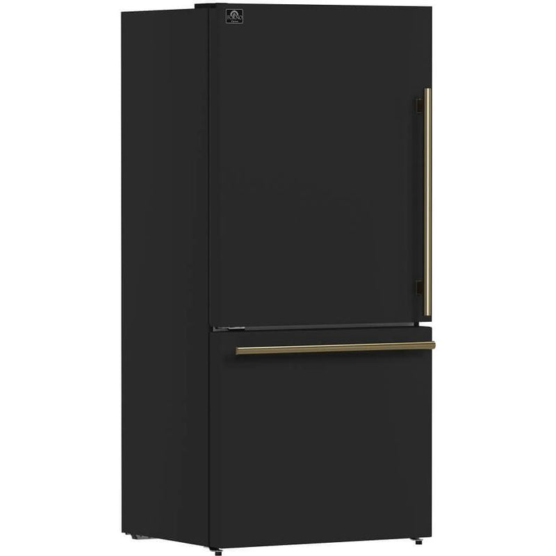 Forno 31-inch, 17.2 cu. ft. Counter-Depth Bottom Freezer Refrigerator with Interior Ice Maker FFFFD1786-31BLK IMAGE 8