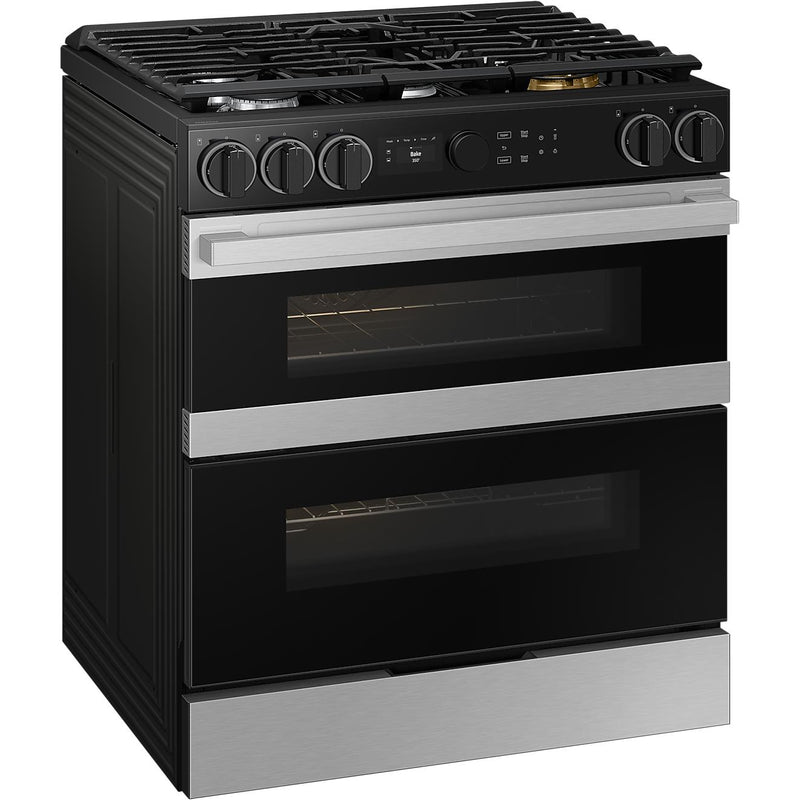  Samsung 30-inch Slide-in Dual Fuel Range with Wi-Fi NSY6DG8550SRAC IMAGE 4
