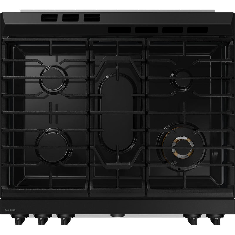  Samsung 30-inch Slide-in Dual Fuel Range with Wi-Fi NSY6DG8550SRAC IMAGE 6