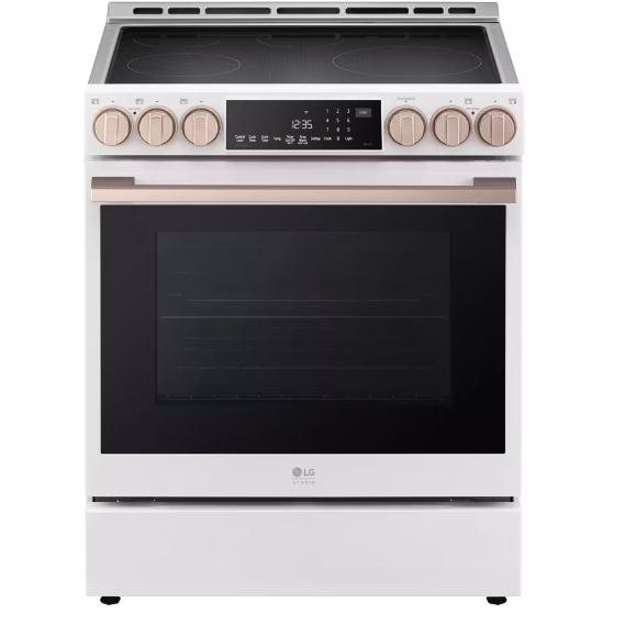 LG STUDIO 30-inch Slide-in Induction Range with Air Fry Technology LSIS6338NE IMAGE 1