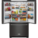  KitchenAid 36-inch, 20 cu. ft. Counter-Depth French 3-Door Refrigerator with Water Dispenser KRFC136RBS IMAGE 2