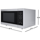  Sharp 21.8-inch, 1.6 cu. ft. Countertop Microwave Oven SMC1664KSC IMAGE 6