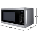  Sharp 20.6-inch, 1.1 cu. ft. Countertop Microwave Oven SMC1162KSC IMAGE 6