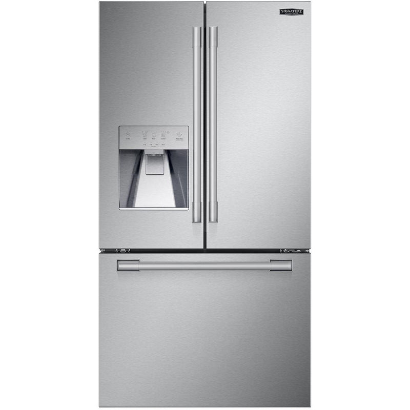 Signature Kitchen Suite 36-inch, 25.5 cu. ft. Counter-Depth French 3-Door Refrigerator with Wi-Fi SKSFD3623SD IMAGE 1