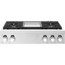  Signature Kitchen Suite 36-inch Built-in Gas Rangetop SKSRT360GS IMAGE 2