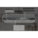  Couleur_Noir inoxydable -- Broan 30 inch Glacier GLA2 Series Under Cabinet Range Hood IMAGE 6