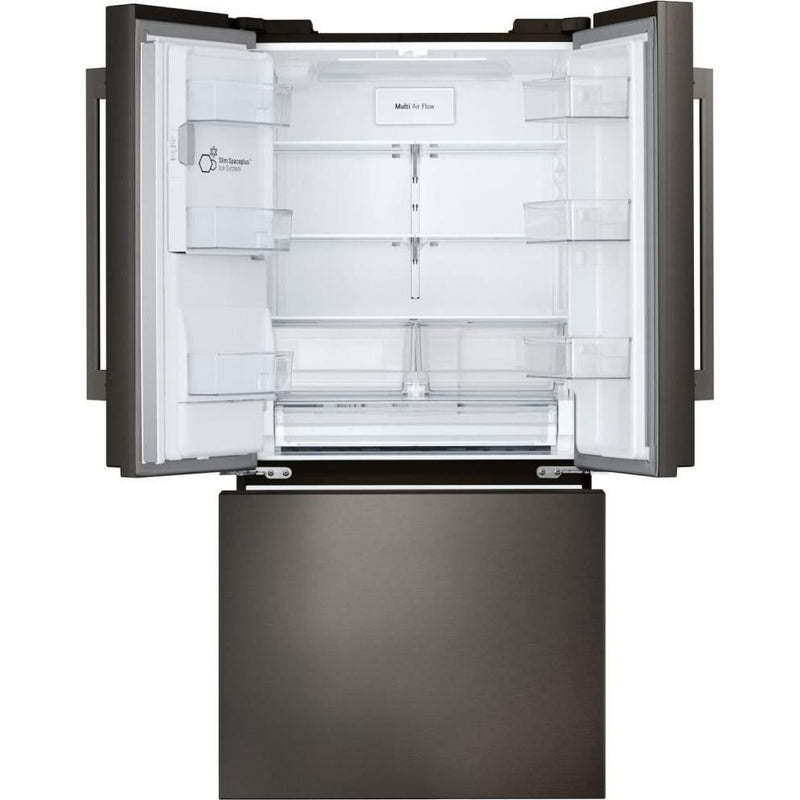  LG 25 cu.ft. 3-Door French Door Refrigerator with Hybrid Handle Design and External Ice and Water Dispenser LF25H6330D IMAGE 2