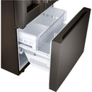  LG 25 cu.ft. 3-Door French Door Refrigerator with Hybrid Handle Design and External Ice and Water Dispenser LF25H6330D IMAGE 6