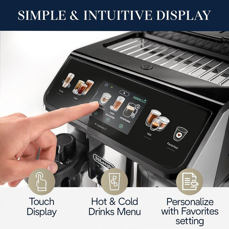  Delonghi Eletta Explore Espresso Machine with Cold Brew ECAM45086S IMAGE 6