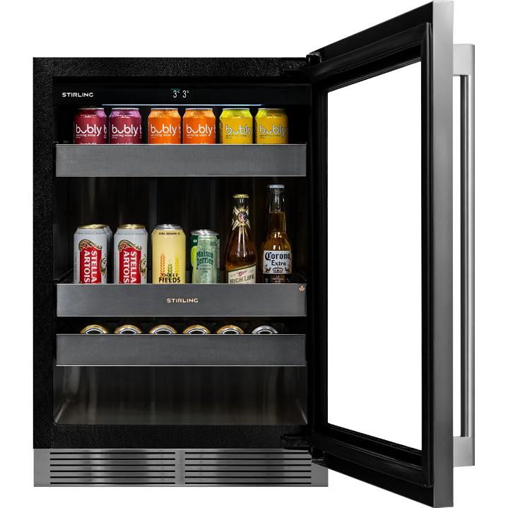  Stirling 24-inch, 5.3 cu. ft. S4 Series Undercounter Single Zone Beverage Center S4-100SS IMAGE 2
