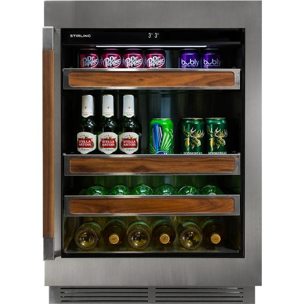  Stirling 24-inch, 5.3 cu. ft. S4 Series Undercounter Single Zone Beverage Center S4-125SS IMAGE 1
