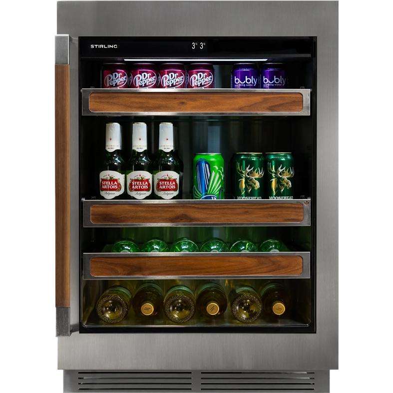  Stirling 24-inch, 5.3 cu. ft. S4 Series Undercounter Single Zone Beverage Center S4-125SS IMAGE 1