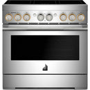  JennAir 36-inch, 5.1 cu. ft. Freestanding Induction Range with Wi-Fi JPIFC736RL IMAGE 1