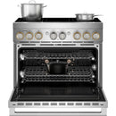  JennAir 36-inch, 5.1 cu. ft. Freestanding Induction Range with Wi-Fi JPIFC736RL IMAGE 3