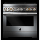  JennAir 36-inch, 5.1 cu. ft. Freestanding Induction Range with Wi-Fi JPIFC736RL IMAGE 4