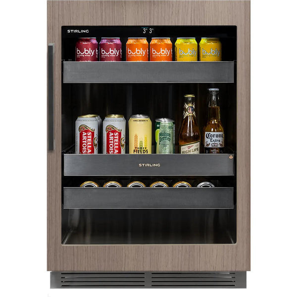  Stirling 24-inch, 5.3 cu. ft. S4 Series Undercounter Single Zone Beverage Center S4-100PANR IMAGE 1