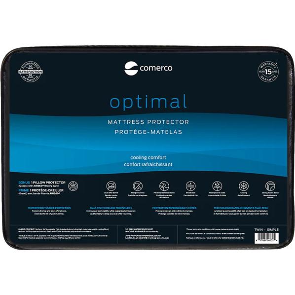 Comerco Mattress Protectors Twin Optimal Mattress Protector - 100% Waterproof 5-Sided (Twin) IMAGE 1