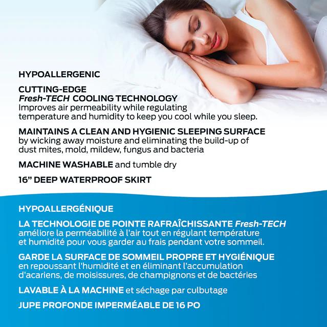 Comerco Mattress Protectors Full Optimal Mattress Protector - 100% Waterproof 5-Sided (Full) IMAGE 5