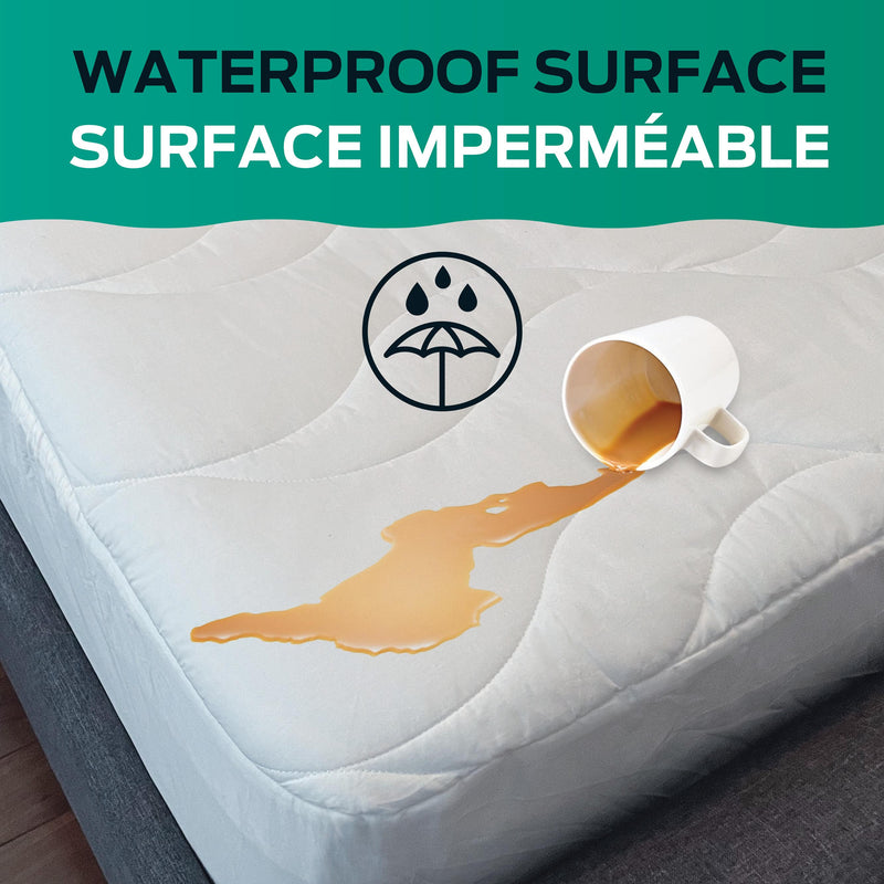 Comerco Mattress Protectors Queen Purelux Mattress Protector - 100% Waterproof (Queen) IMAGE 3