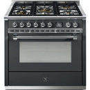  Steel Ascot 36-inch Dual-Fuel Range With 5 Burners AQY9S-4M-AN-C IMAGE 1
