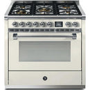 Steel Ascot 36-inch Dual-Fuel Range With 5 Burners AQY9S-4M-NA-C IMAGE 1