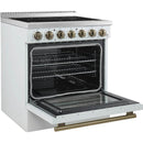 Forno 30-inch Freestanding Electric Range with True European Convection Technology FFSEL6011-30WHT IMAGE 2