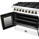 Forno 36-inch Freestanding Dual Fuel Range with True European Convection Technology FFSGS6356-36WHT IMAGE 11