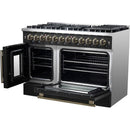 Forno 48-inch Freestanding Dual-Fuel Range with True European Convection Technology FFSGS6356-48BLK IMAGE 9