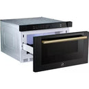 Forno 24-inch, 1.2 cu. ft. Drawer Microwave Oven FMWDR3000-24BLK IMAGE 3