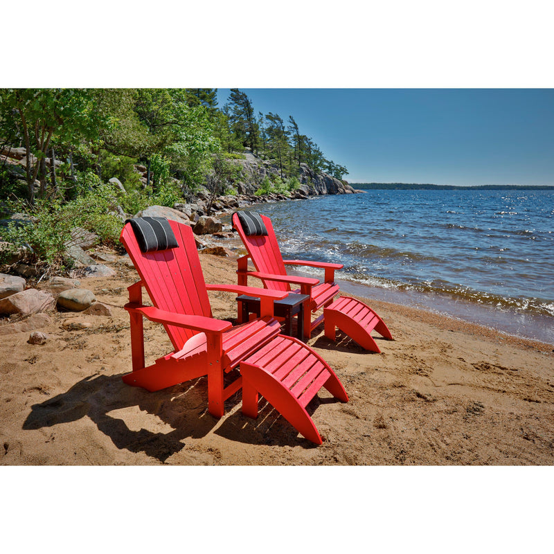 Germain Larivière Outdoor Seating Ottomans F01-01 Red IMAGE 2