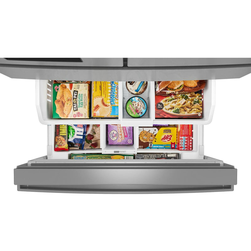  Whirlpool 36-Inch French Door Refrigerator with In-Door Water and Ice Maker WRMF3536SZ IMAGE 4