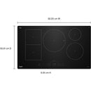  Whirlpool 36 inch Intelligent Induction Cooktop with Temp Cook™ Technology and WipeClean™ Coating WCIT7536SB IMAGE 9