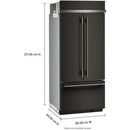  Couleur_Noir -- KitchenAid 36 inch, 20.8 cu. ft. Built in French 3 Door Refrigerator IMAGE 18